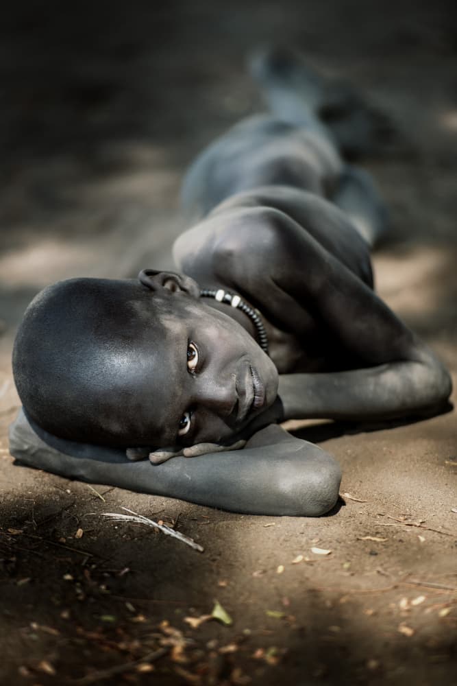 Serene Painted Gaze by Trevor Cole — canvas wall art