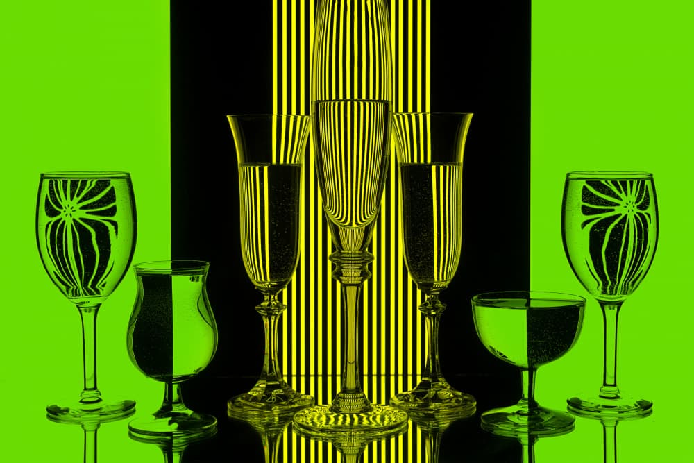 Have fun with glasses by Lydia Jacobs — canvas wall art