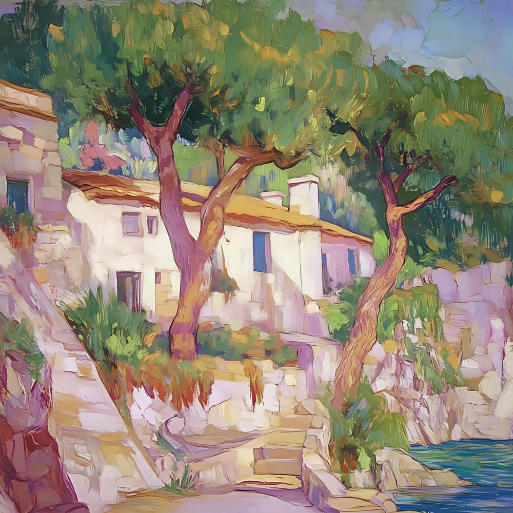 Sunny Coastal Path by Avanesova Elena — canvas wall art