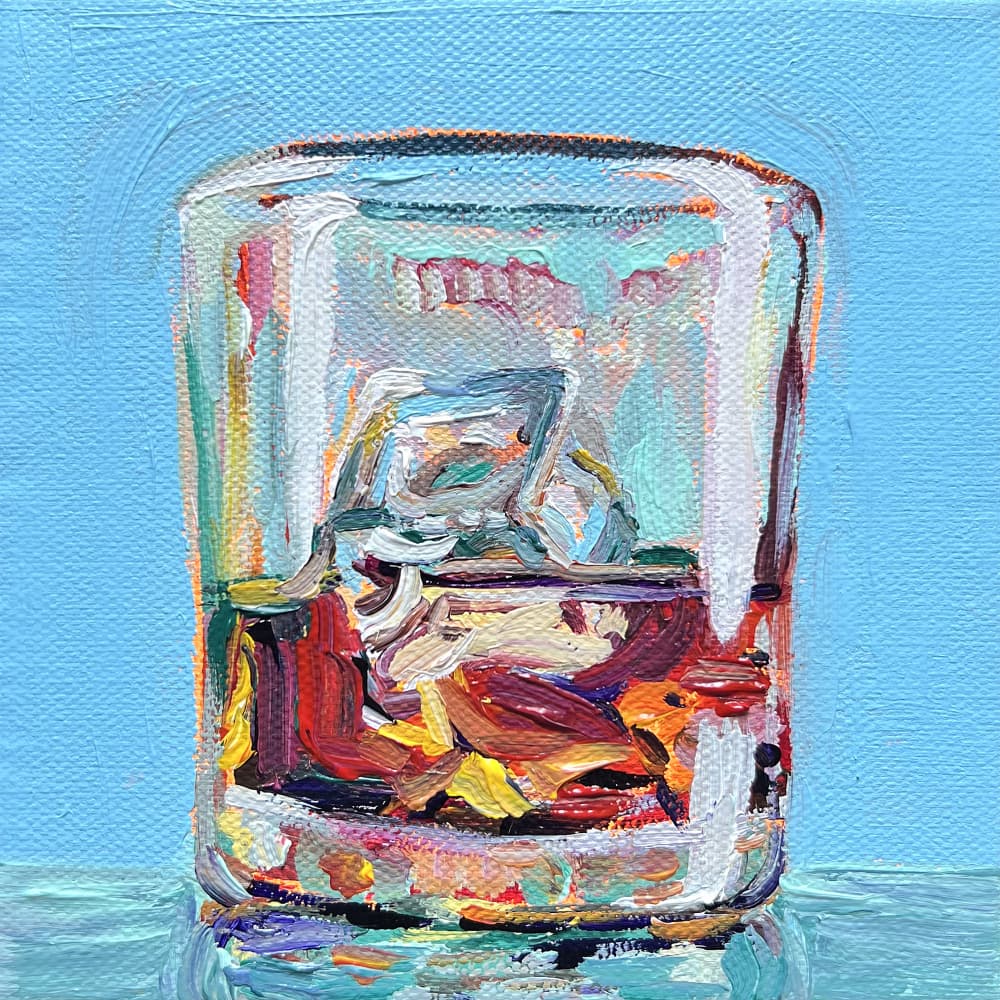 Whiskey On Ice by Pauline Wegman | Key and Sea Creative — canvas wall art