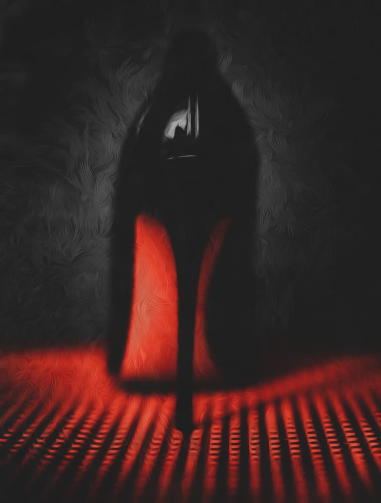 Elegant Red Sole Stiletto by Erik Schottstaedt — canvas wall art