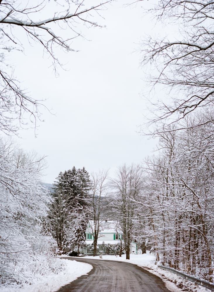 Winter Road Home by Bethany Young — canvas wall art