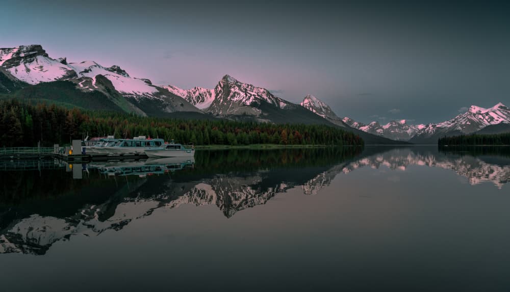 Alpine Lake Reflections by Bing Li — canvas wall art