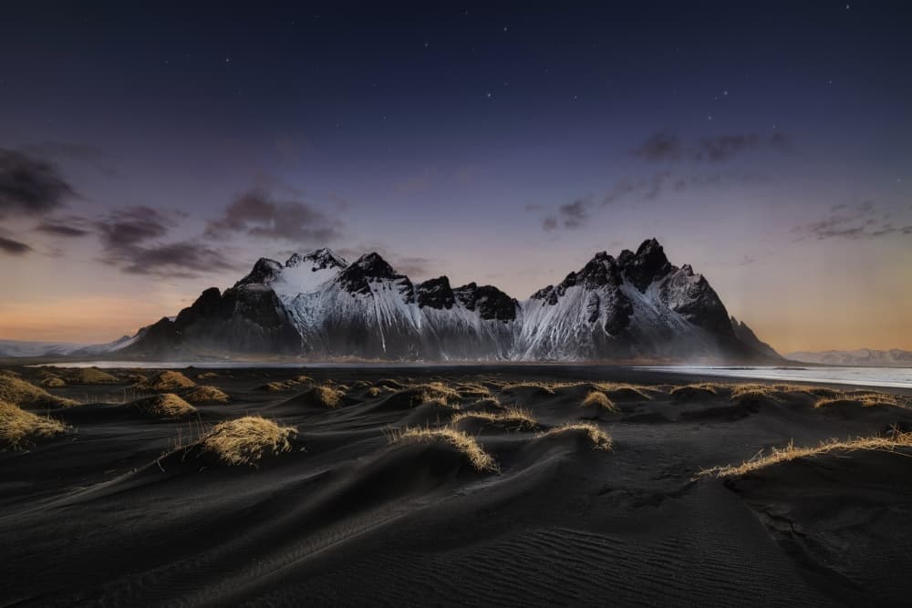 Starlit Peaks and Dunes by Juan Pablo de Miguel — canvas wall art