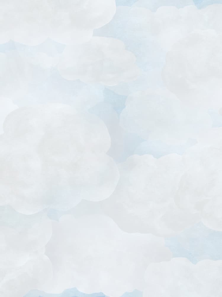 Dreamy White Clouds by Karen Menzenbach — canvas wall art