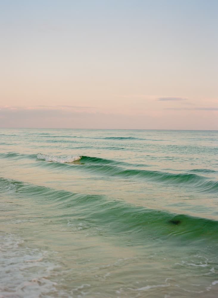 Pastel Ocean Waves by Bethany Young — canvas wall art