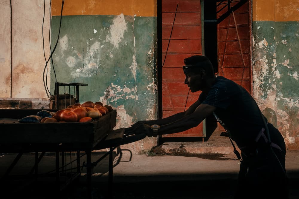 Cuban Street Baker by Andy Bauer — canvas wall art