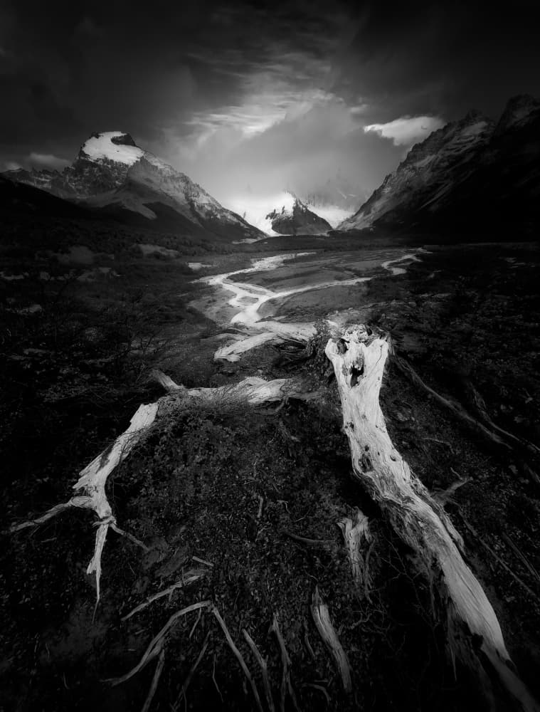 Dramatic Mountain Valley by Bing Li — canvas wall art