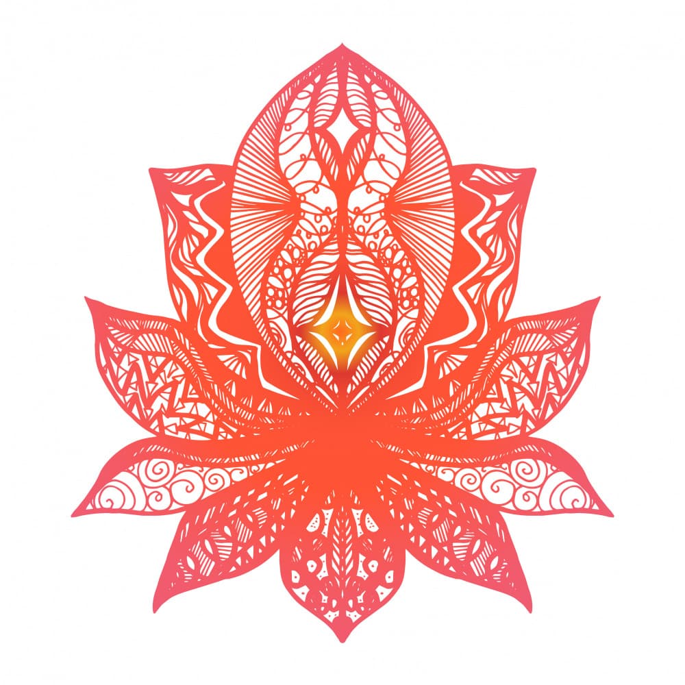 Spiritual Lotus Flower by Marika Barsrsind β canvas wall art