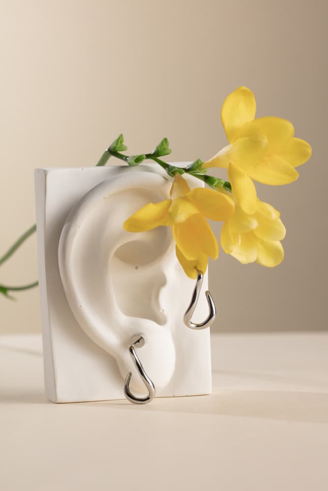 Modern Freesia Ear by Julia Ramiro — canvas wall art