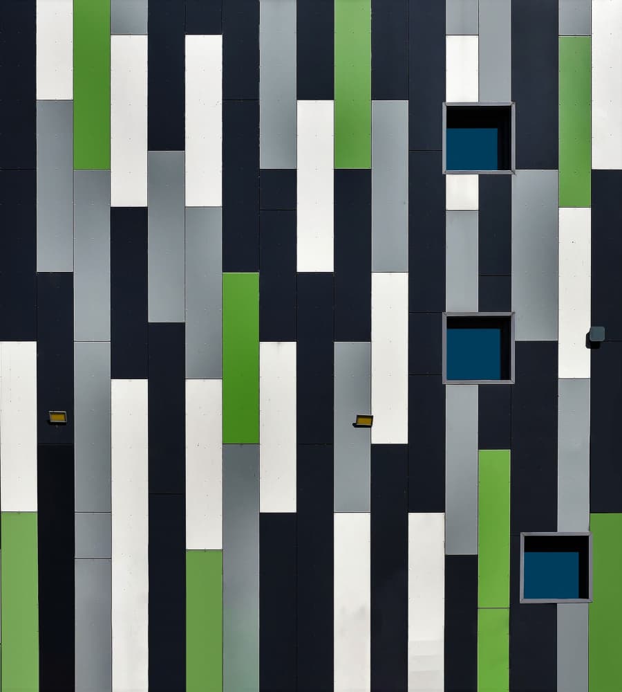 Colorful Modern Facade by Arnon Orbach — canvas wall art