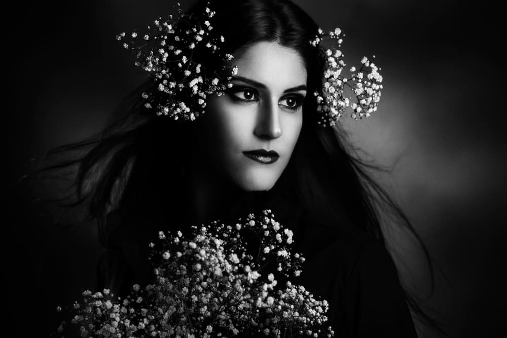 Mysterious Floral Beauty by Peppe Tambè — canvas wall art