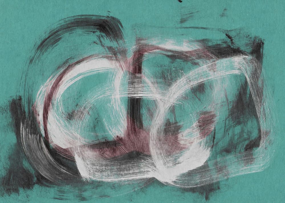 Energetic Teal Swirls by Santhosh ch — canvas wall art