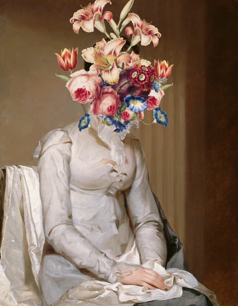 Elegant Bloom Portrait by The Art Concept — canvas wall art
