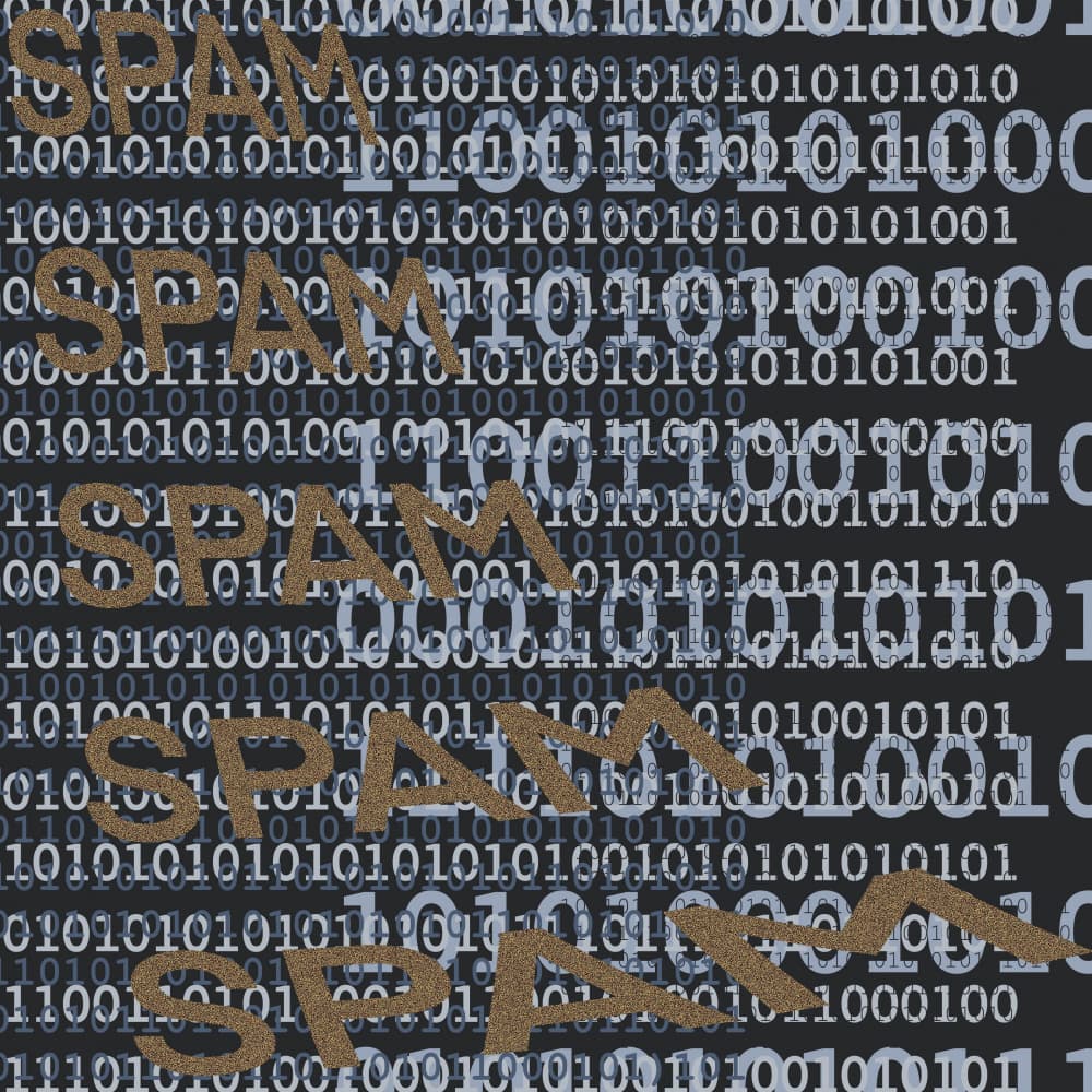 Digital Spam Warning by dirk kruithof — canvas wall art