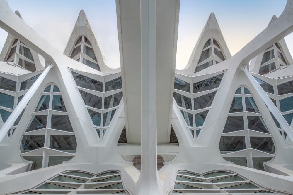 Modern White Architectural Wonder by Linda Wride — canvas wall art