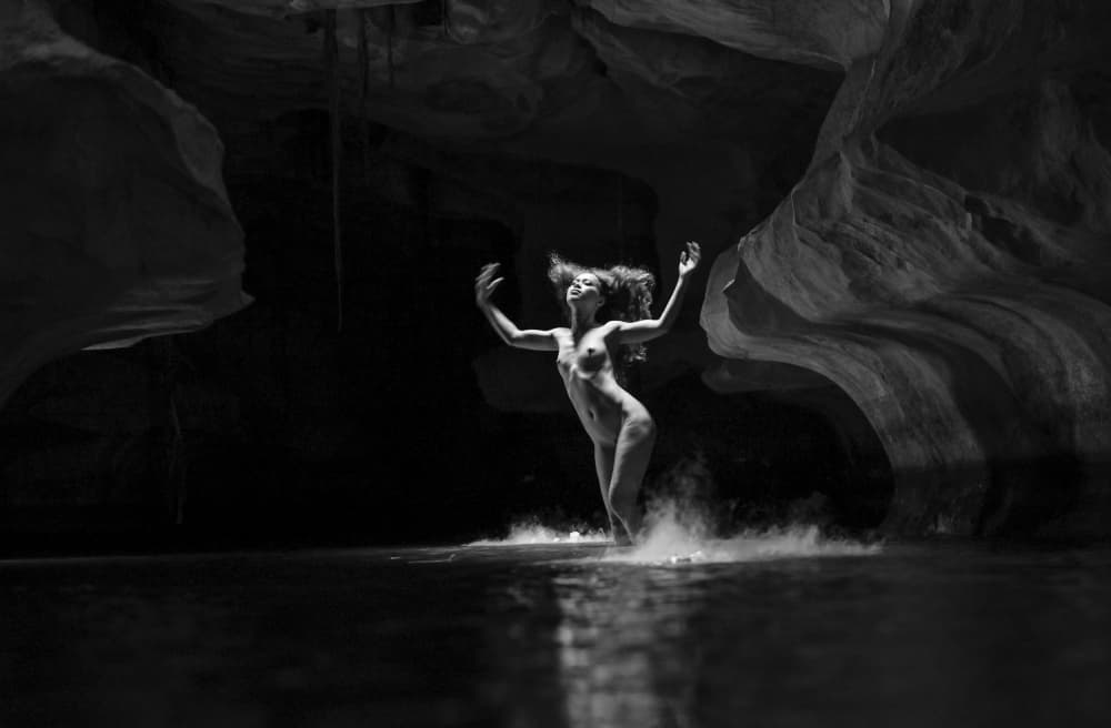 Ethereal Nude Cave by Tran Van Truong — canvas wall art