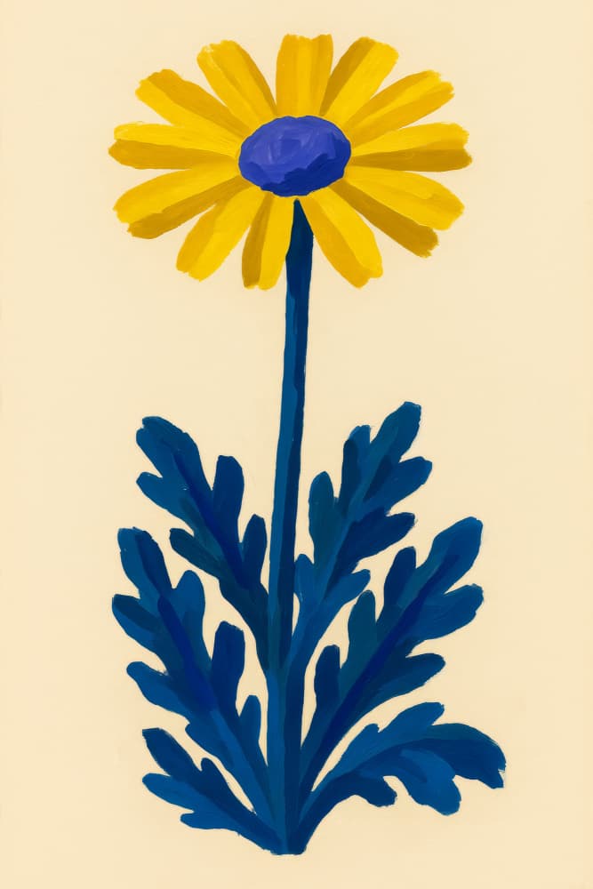 Vibrant Yellow Daisy by Frida Floral Studio — canvas wall art