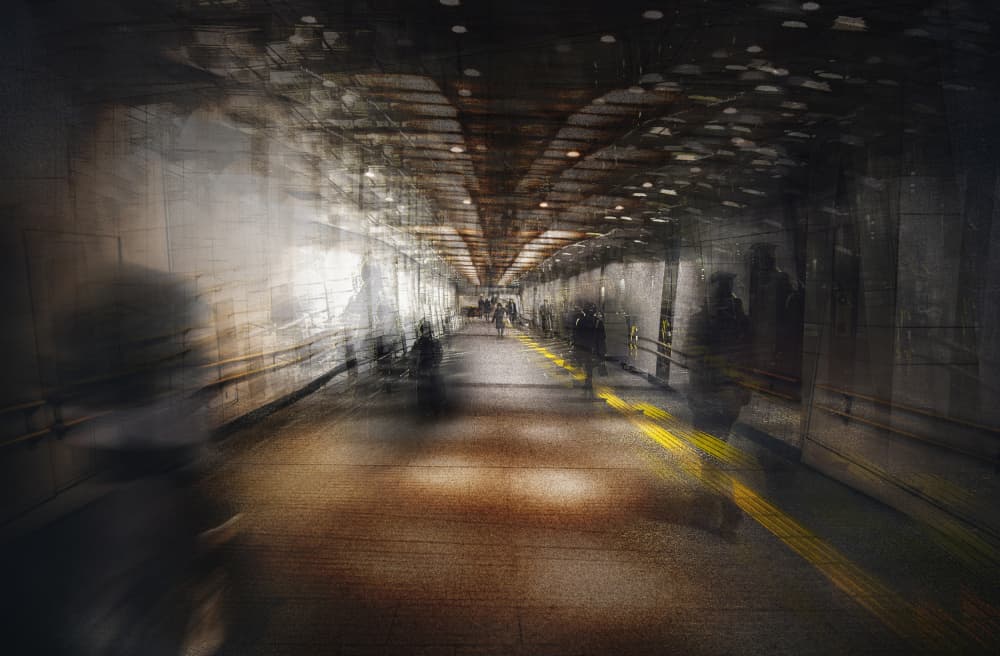 Abstract Urban Commute by Carmine Chiriacò — canvas wall art