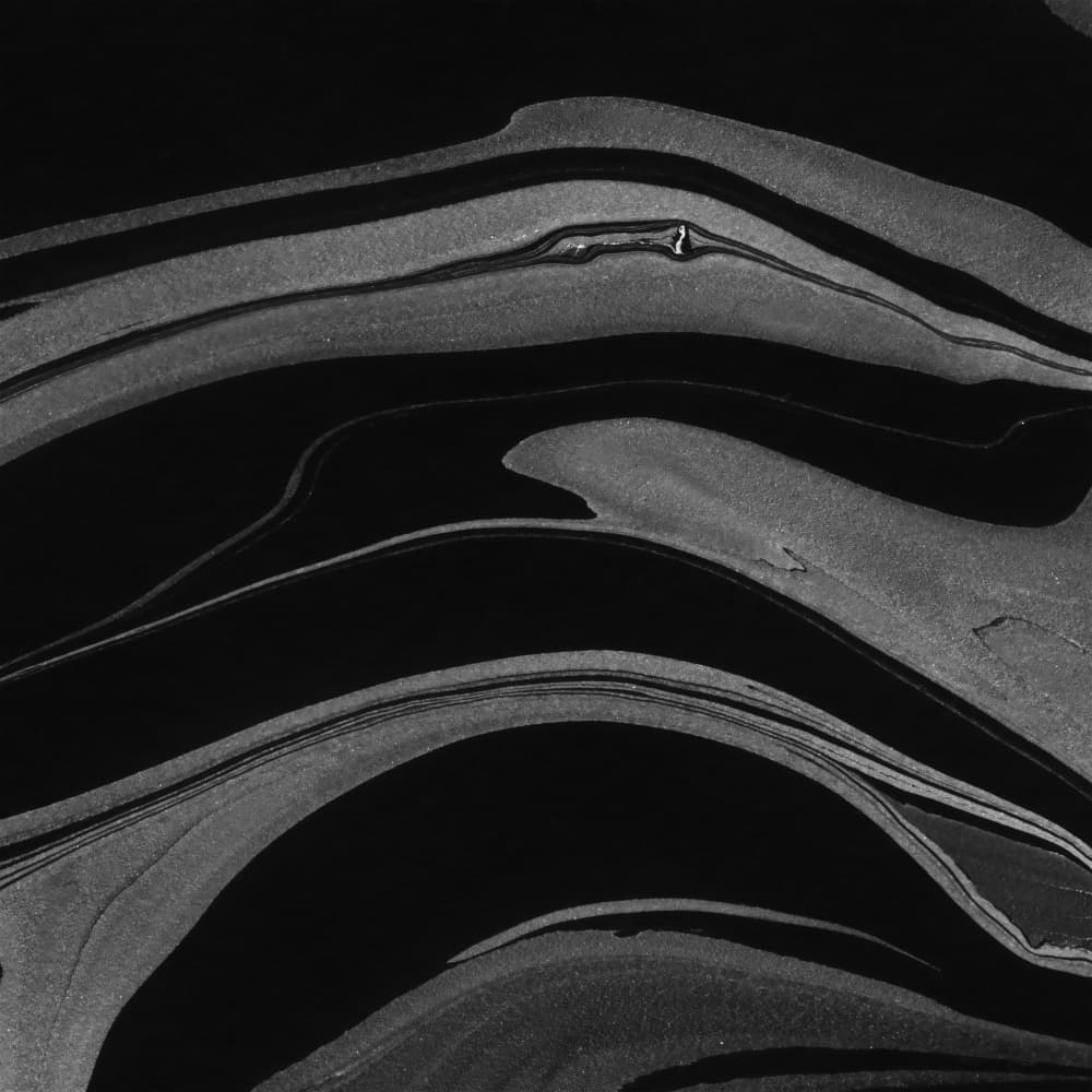 Monochrome Liquid Swirl by amini54 — canvas wall art