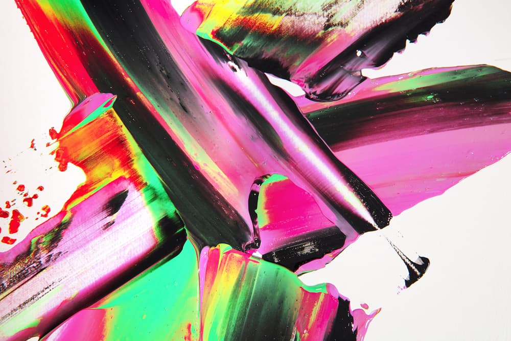 Vibrant Abstract Strokes by Julia Ramiro — canvas wall art
