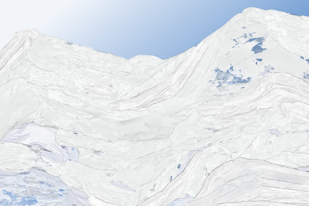 Majestic Winter Peaks by Josie George — canvas wall art
