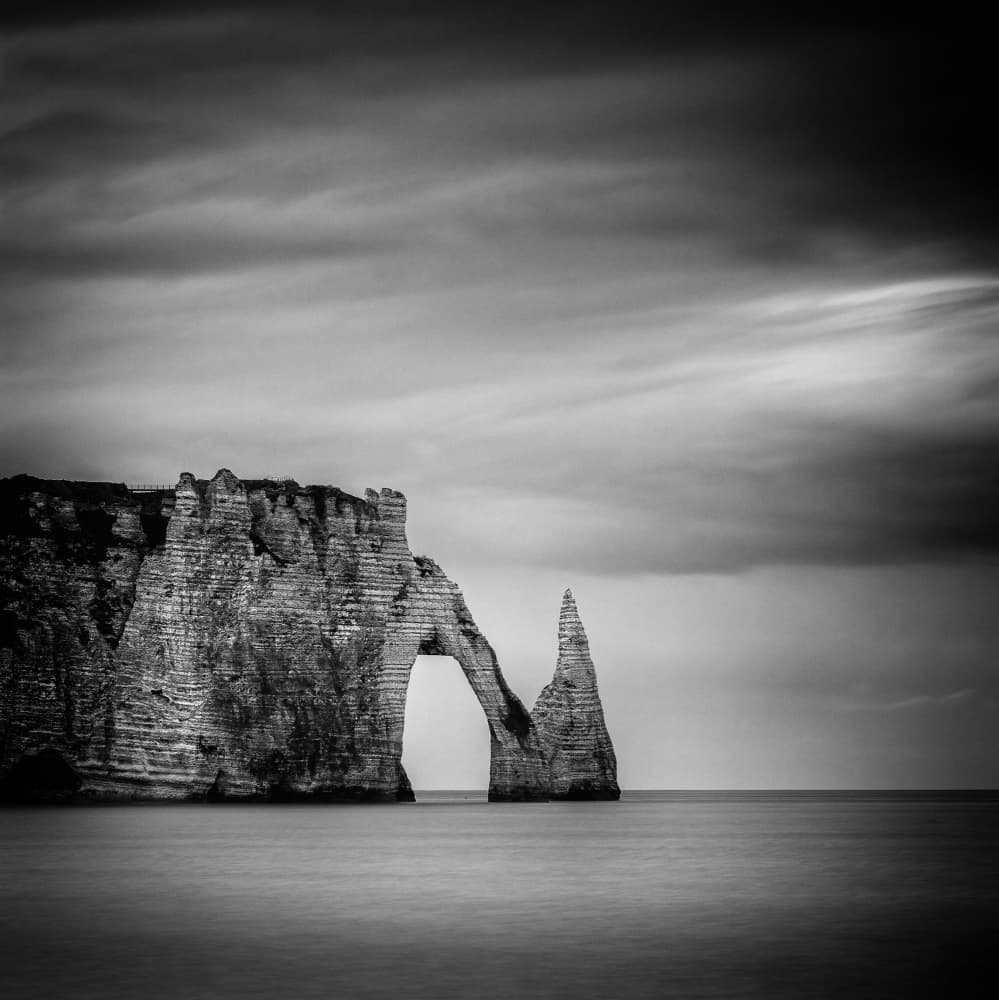 Étretat Natural Arch by Raimondo Restelli — canvas wall art