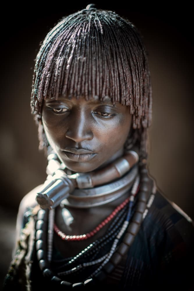 Pensive Tribal Woman by Trevor Cole — canvas wall art