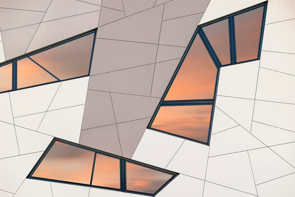 Geometric Sunset Reflections by Greetje van Son — canvas wall art