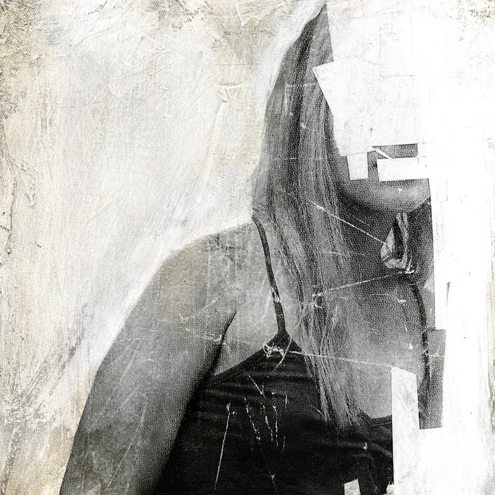 Mysterious Woman Abstract by Famous When Dead — canvas wall art