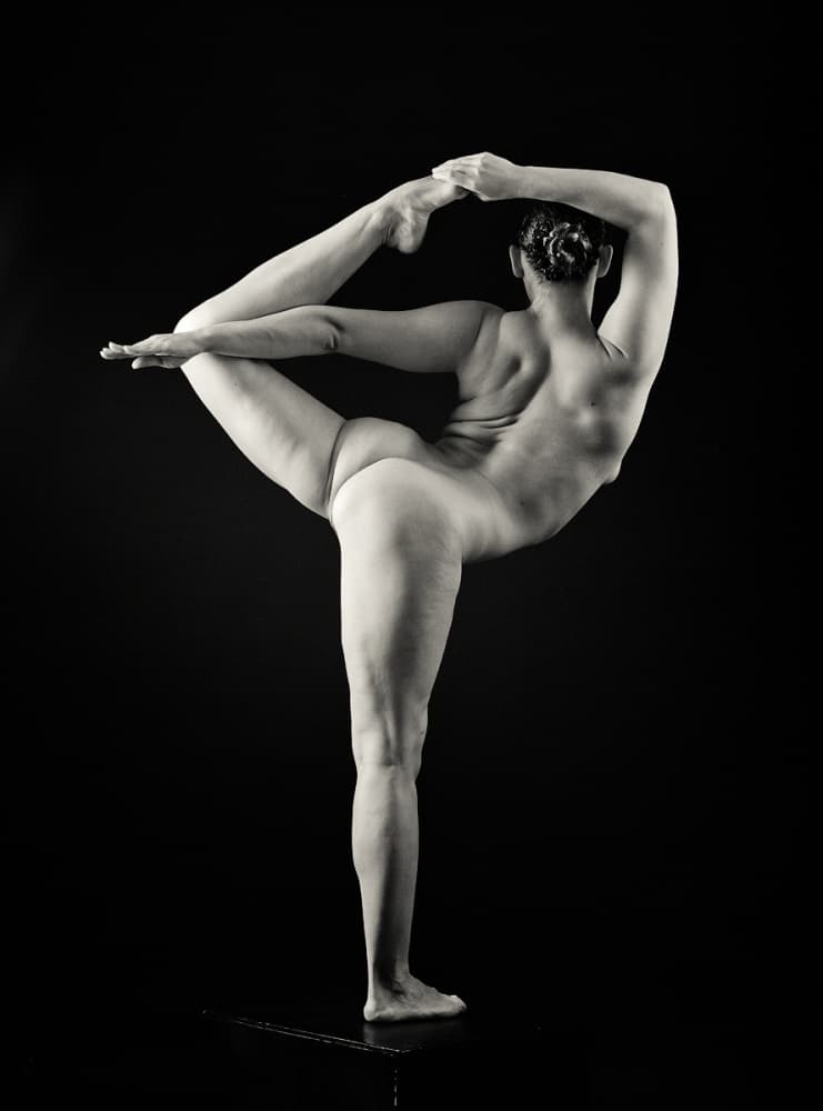 Graceful Dancer Pose by Photographer — canvas wall art