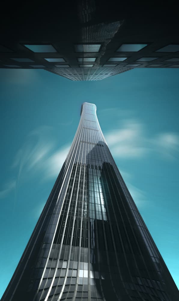 Sleek Urban Ascent by Larry Deng APA — canvas wall art