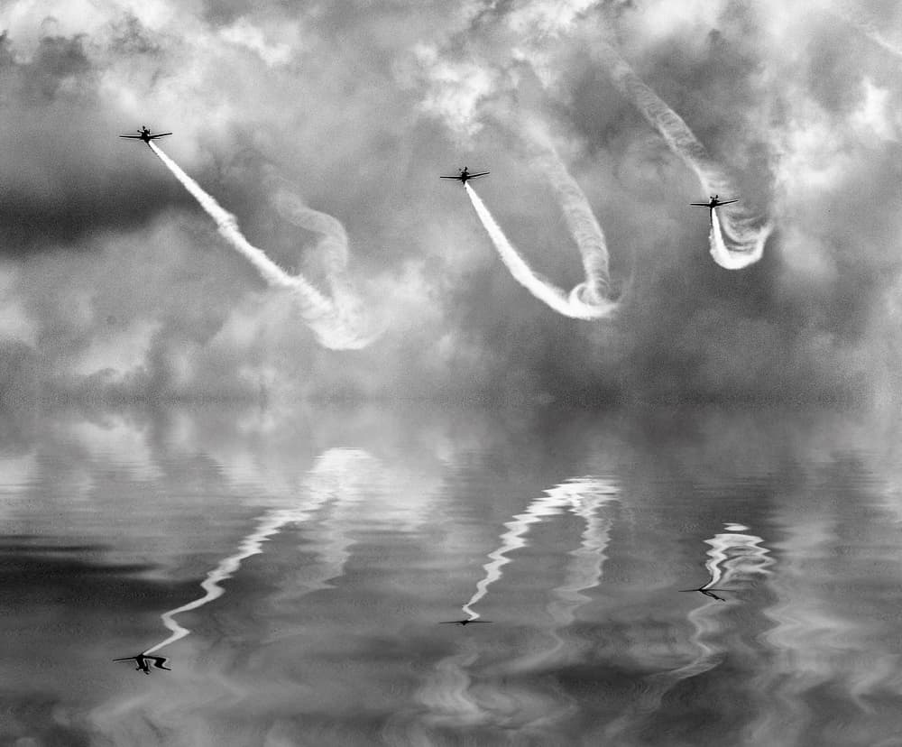 Acrobatic Jet Reflections by Antonyus Bunjamin (Abe) — canvas wall art