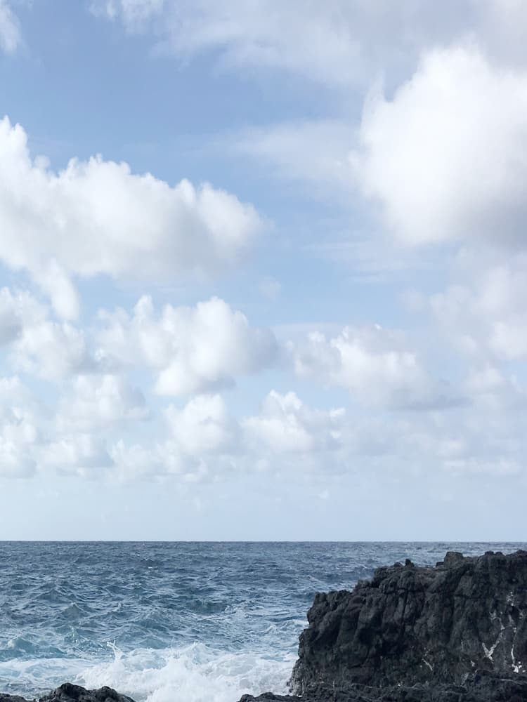 Ocean Waves Rocky Shore by Gemma Bardot — canvas wall art