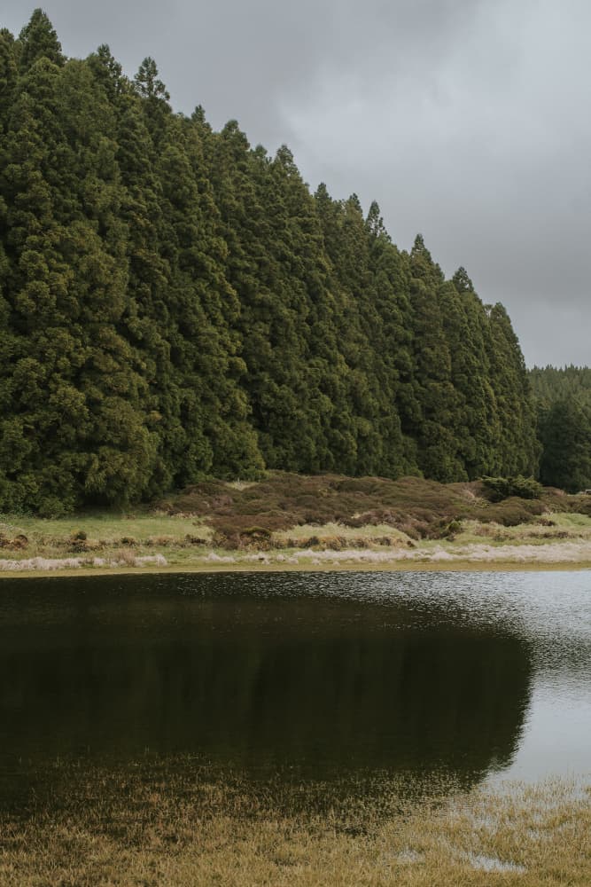 Azores Lake by Claudia Casal — canvas wall art