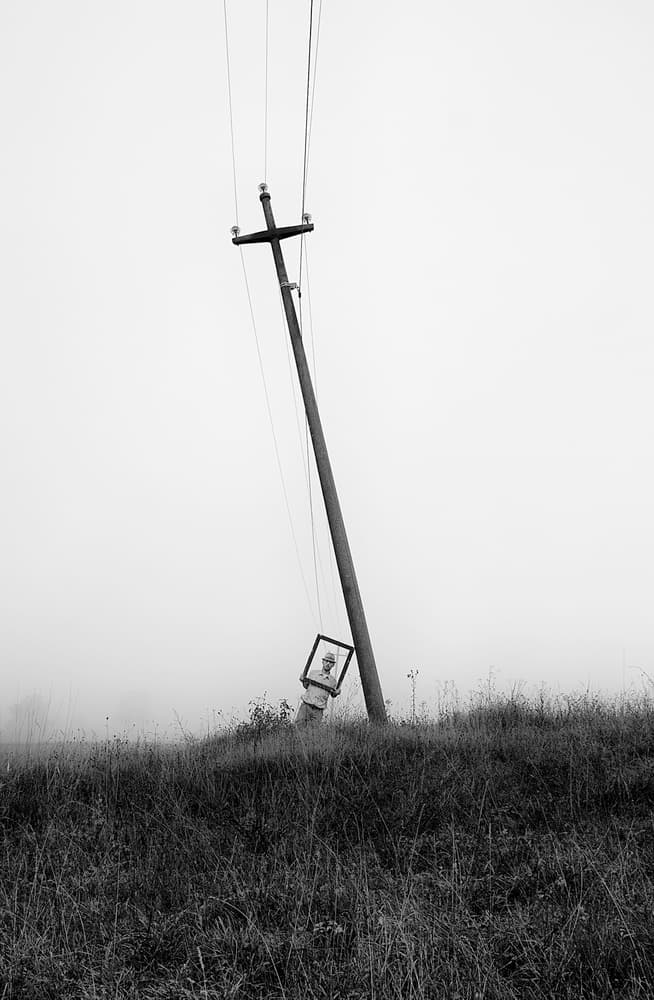 Misty Pole with Icon by Carlo Ferrara — canvas wall art