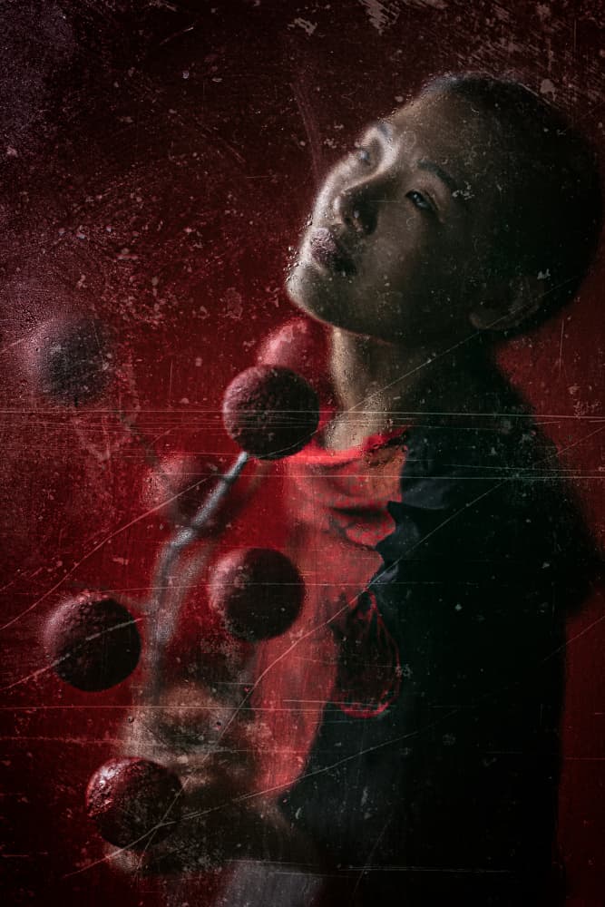 Mysterious Red Spheres by Amnon Eichelberg — canvas wall art