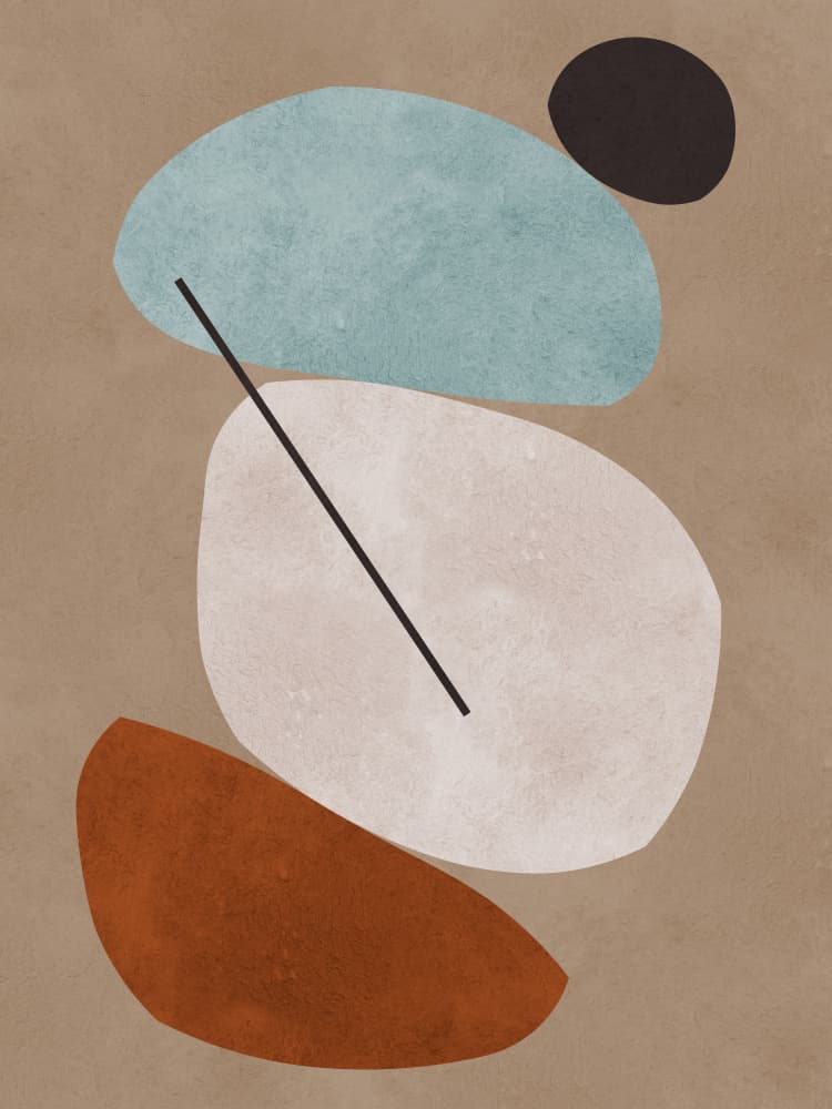 Balanced Organic Shapes by Vitor Costa — canvas wall art