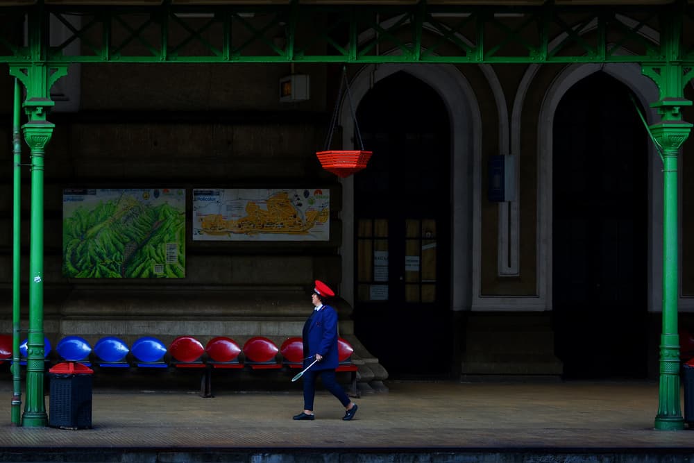 Quiet Station Walk by Elena Raceala — canvas wall art