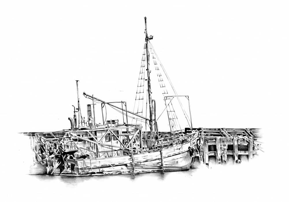 Weathered Fishing Boat by Kulik — canvas wall art