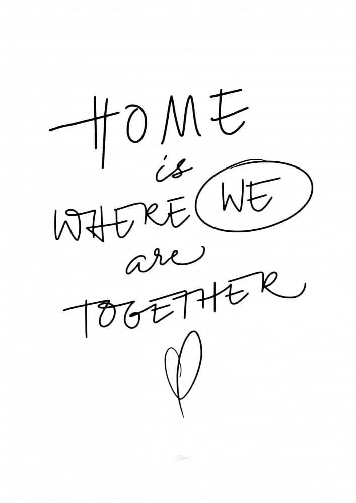 Home Together Love by Sofie Björkgren-Näse — canvas wall art