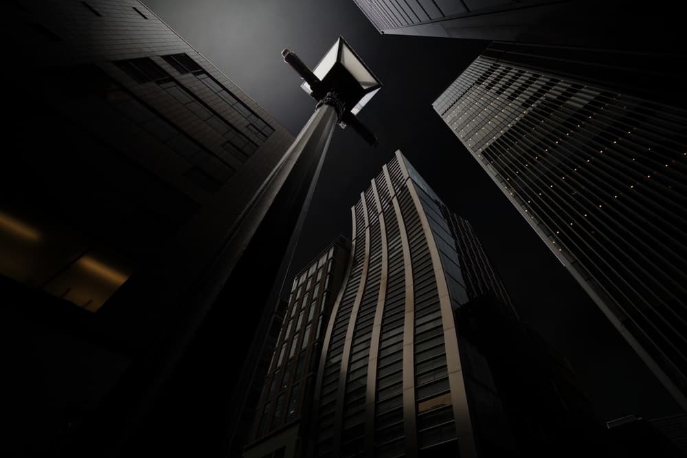 Urban Night Ascent by Yasuhiro Takachi — canvas wall art
