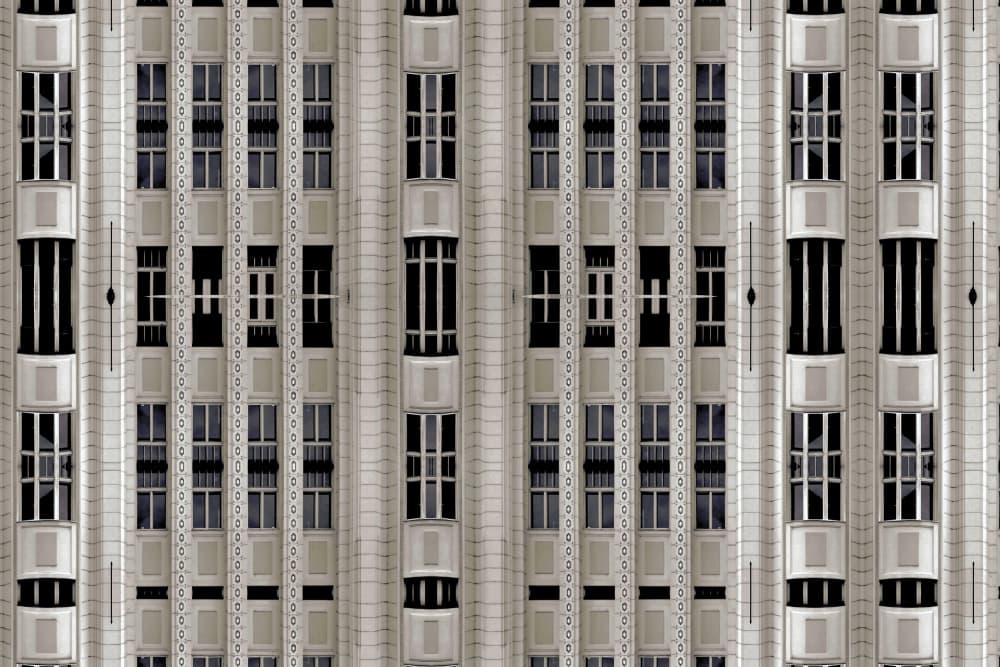 Architectural Window Pattern by Miro Susta — canvas wall art