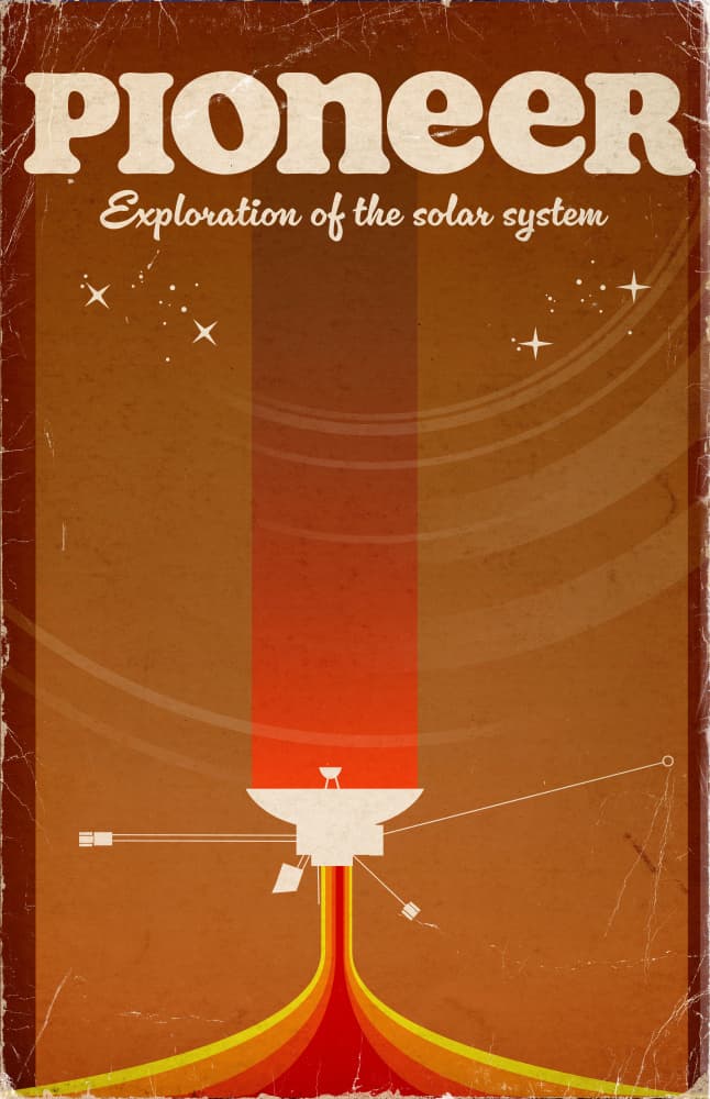 Pioneer Solar System Exploration by Nicholas — canvas wall art