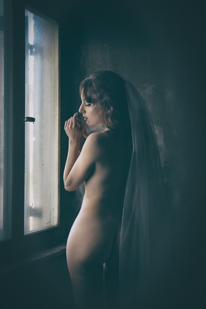 am Fenster by Christian Kurz — canvas wall art