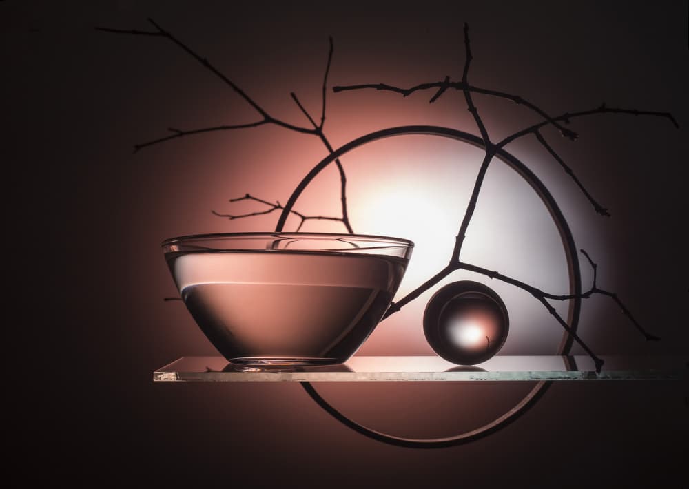 Serene Glass Reflections by Evgeniy Popov — canvas wall art