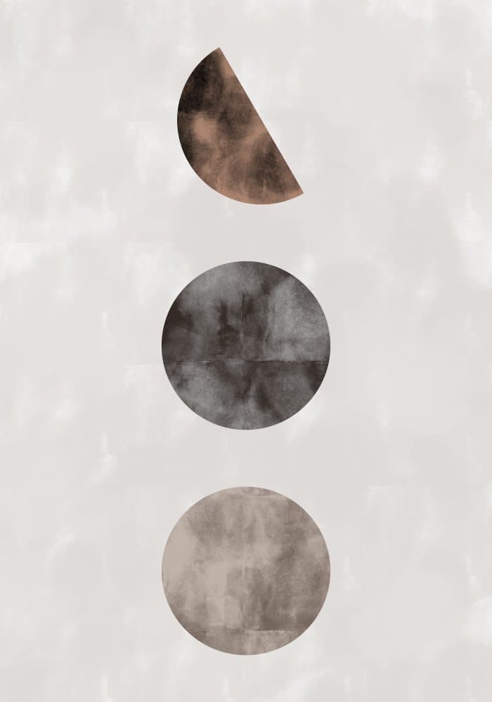 geo_3 amigos_002_brown by Pictufy Studio II — canvas wall art