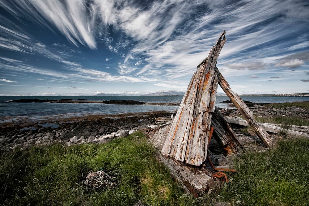 Abandoned Coastal Structure by Þorsteinn H. Ingibergsson — canvas wall art