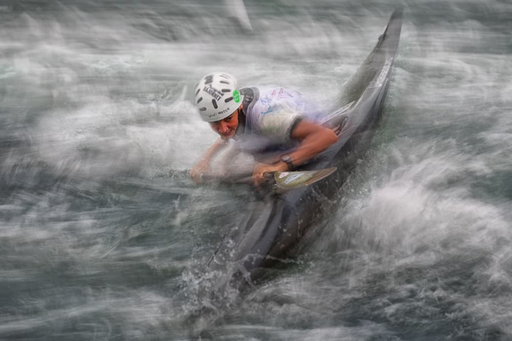 Whitewater Kayak Action by Milan Malovrh — canvas wall art