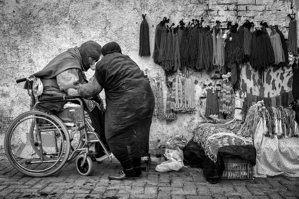 Caring in the Market by Mohammadreza Momeni — canvas wall art